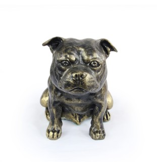 Staffordshire Bull Terrier figurka siedząca z żywicy Art-Dog